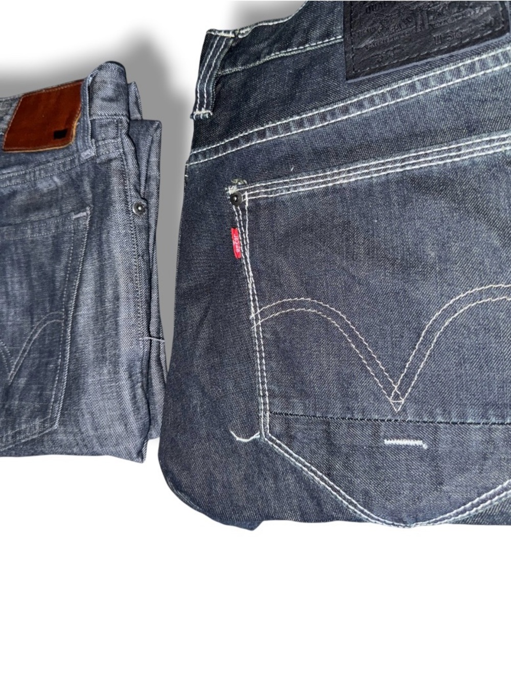 Levi’s 511 Slim Straight Jeans Men’s Size 36x30 Dark Wash Denim Red Tab - Picture 2 of 5